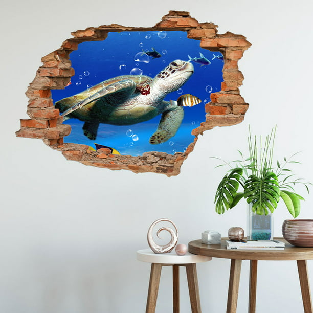 Bridge Floor 3D Wall Sticker Removable Mural Decals Vinyl Art Living Room Decor 